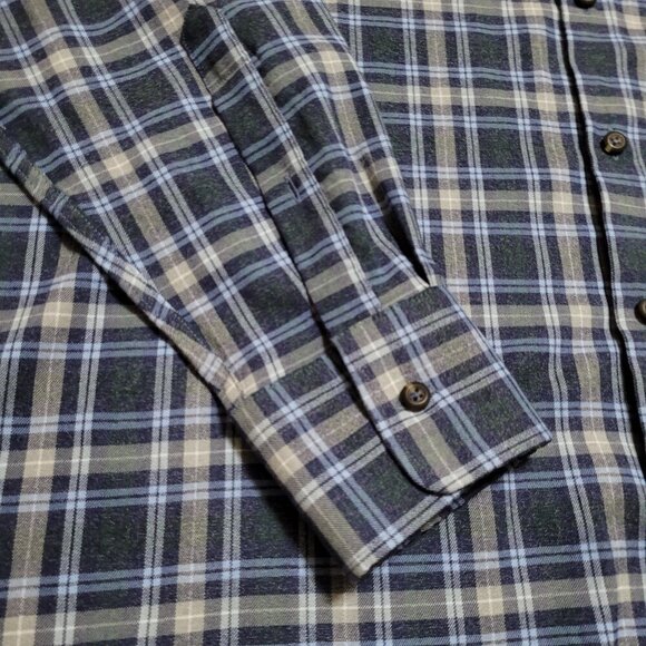 Peter Millar Mens Blue‎ Plaid Button-Up Shirt XXL Cotton Preppy Career - Picture 6 of 7